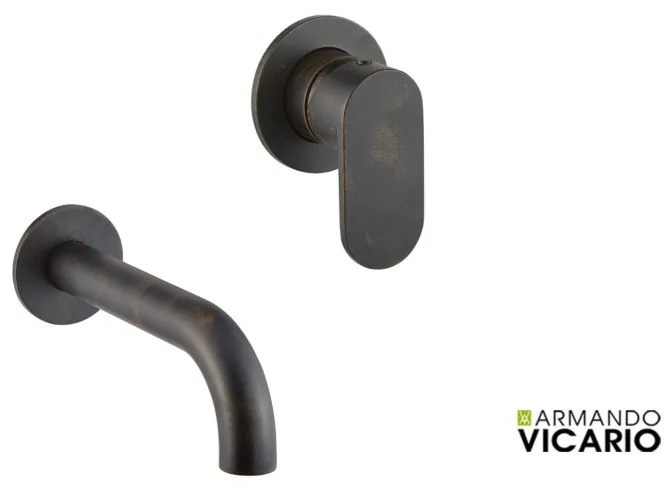 Armando Vicario SLIM Μίκτης εντοιχισμού 1 εξόδου &amp; Στόμιο 20εκ Rusty Black
