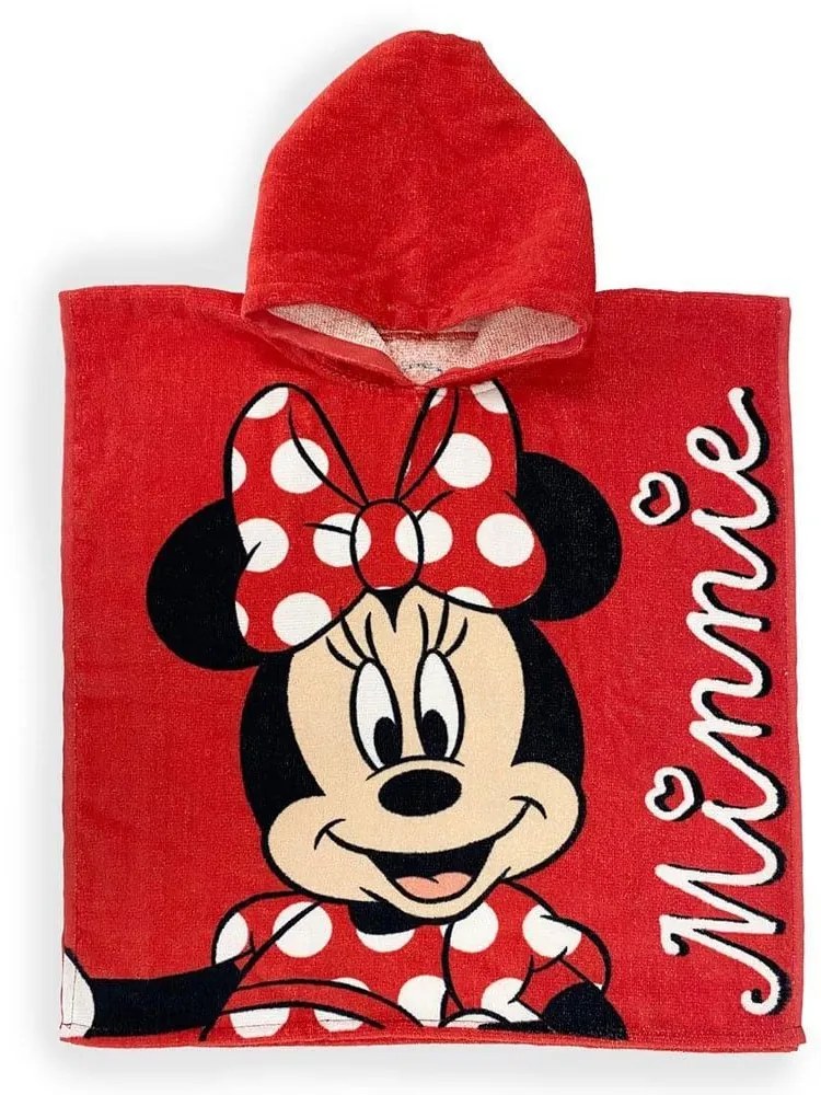 Πόντσο Θαλάσσης Quick Dry Disney Home Minnie 203 Red DimCol