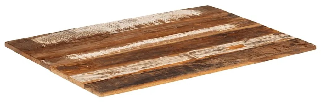 vidaXL Επιφάνεια Τραπεζιού Ορθ. 60x80 εκ 15-16 χιλ Μασίφ Ανακ. Ξύλο