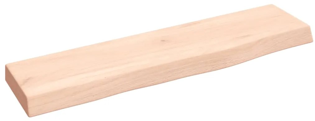 vidaXL Ράφι Τοίχου 40 x 10 x 2 εκ. από Ακατέργαστο Μασίφ Ξύλο Δρυός