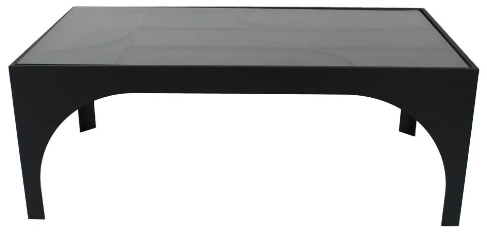 Liberta ARCHES COFFEE TABLE ΜΑΥΡΟ ΜΑΤ 100x55xH38cm 100x55xH38cm 04-1112