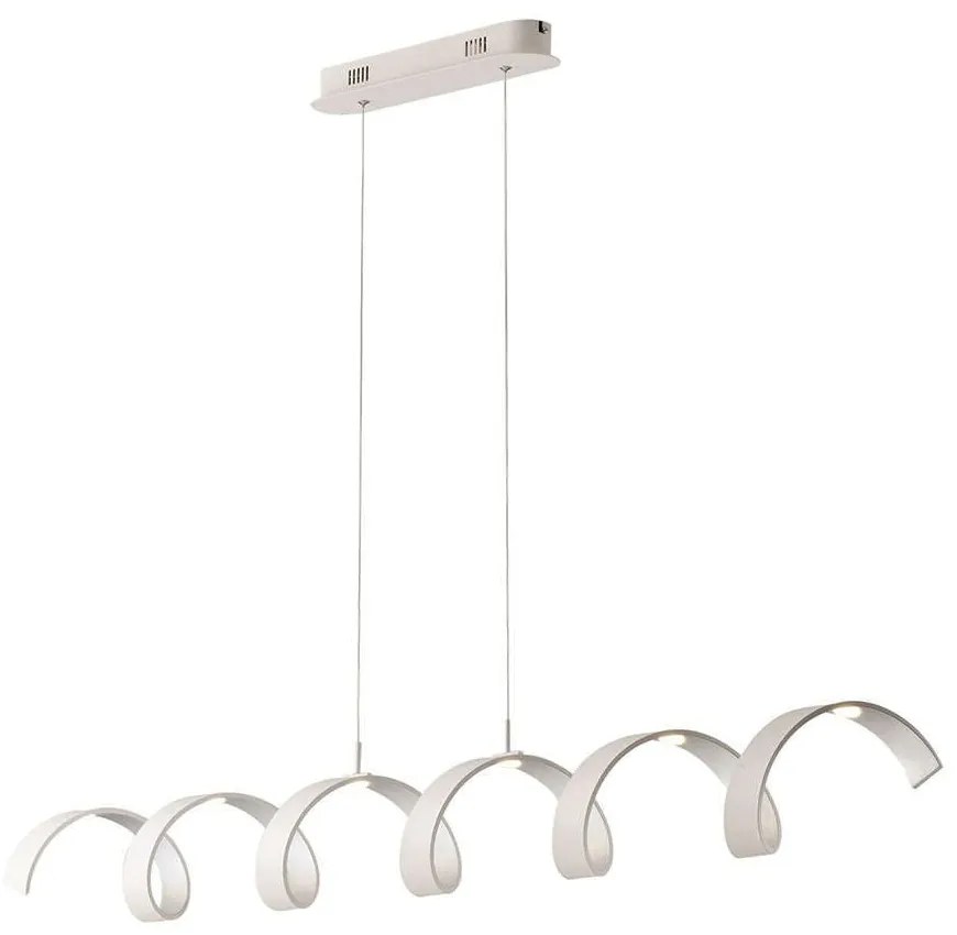 Φωτιστικό Οροφής - Ράγα Led-Helix-S6 Bco 30W 2400Lmn 4000K White Luce Ambiente Design Αλουμίνιο