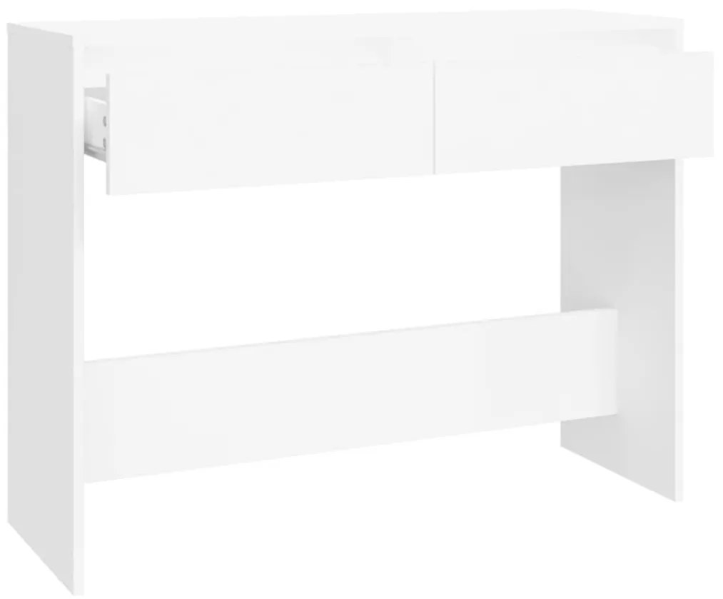 Τραπέζι Κονσόλα Λευκό 100 x 35 x 76,5 εκ. από Μοριοσανίδα - Λευκό