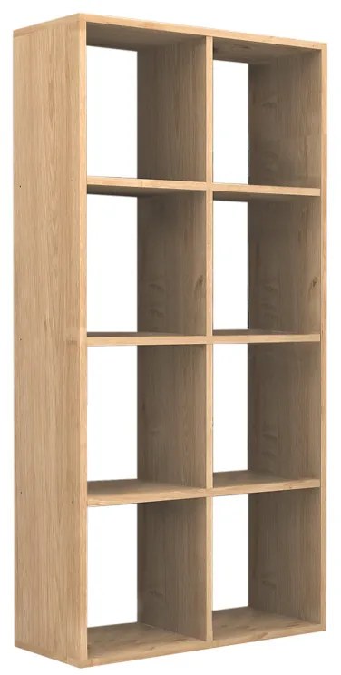 Βιβλιοθήκη Anser Megapap χρώμα φυσικό οξιάς 69,8x29x142εκ.