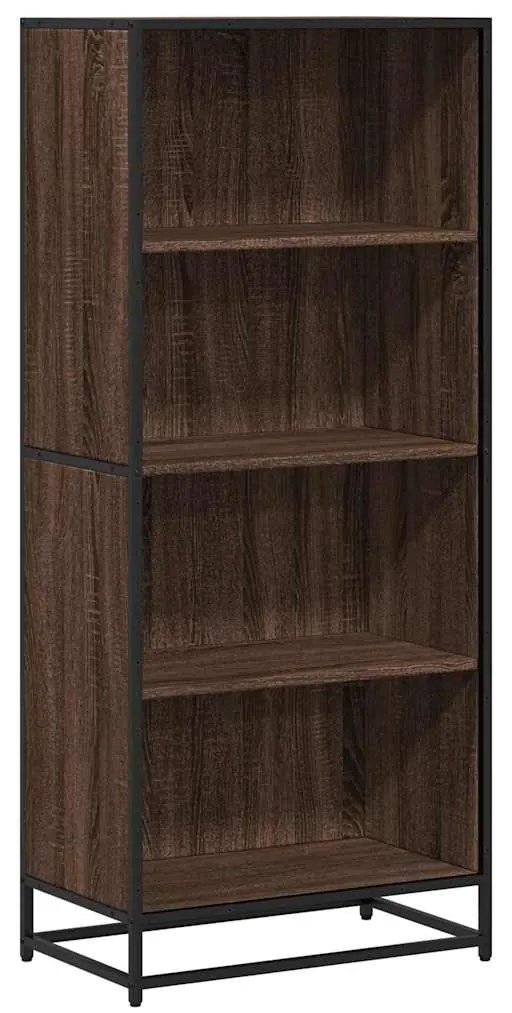Βιβλιοθήκη καφέ δρυς 60x35x139 cm Ξύλινη κατασκευή - Καφέ