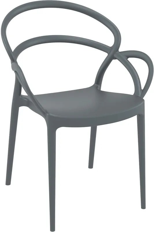 Πολυθρόνα Mila Dark Grey
