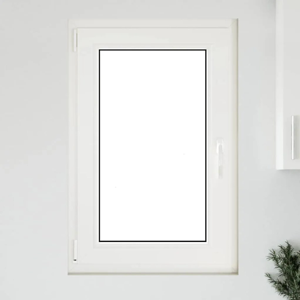 vidaXL Παράθυρο Υπογείου "RISOR" 60x80 εκ. Ανακλινόμενο & Περιστρεφόμενο DIN Αριστερό Ανθρακί