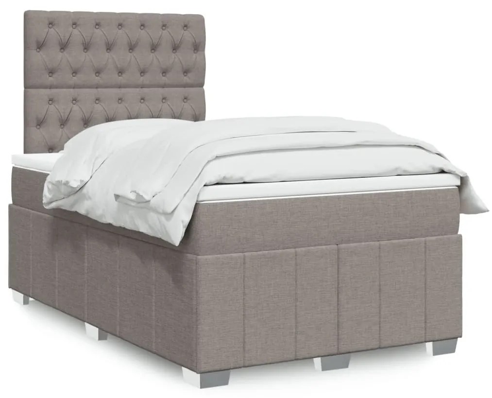 ΚΡΕΒΑΤΙ BOXSPRING ΜΕ ΣΤΡΩΜΑ TAUPE 120X190 ΕΚ. ΥΦΑΣΜΑΤΙΝΟ 3291618