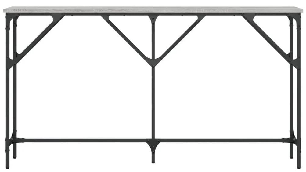 Τραπέζι Κονσόλα Γκρι Sonoma 140 x 23 x 75 εκ. Επεξεργ. από Ξύλο - Γκρι