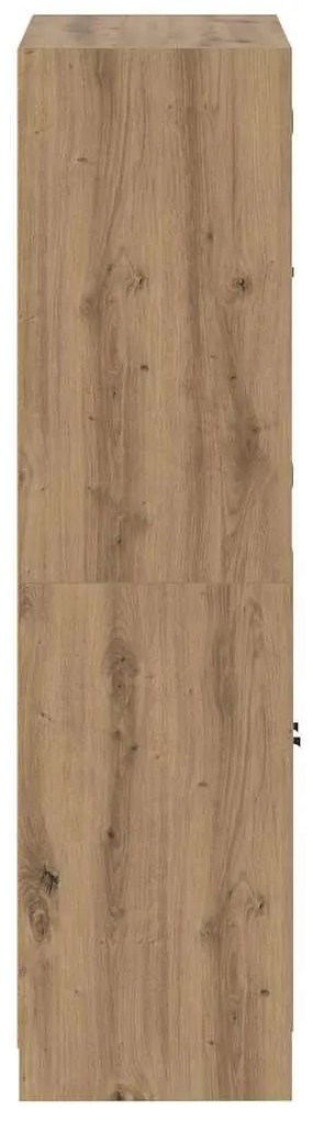 vidaXL Ντουλάπα με Πόρτες Αρτισιανή Δρυς 68x37x142 εκ. Επεξ. Ξύλο