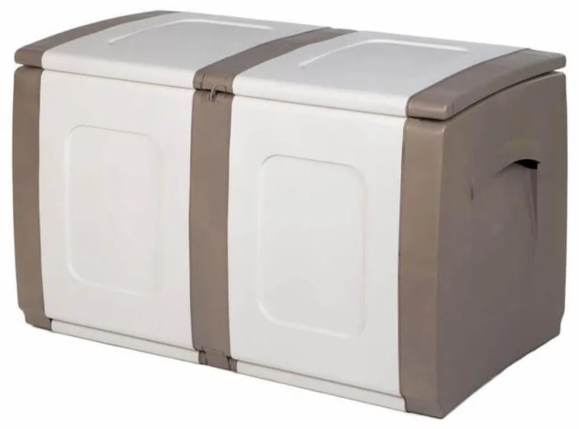Μπαούλο Αποθήκευσης Πλαστικό REGULAR Μπέζ - Λευκό