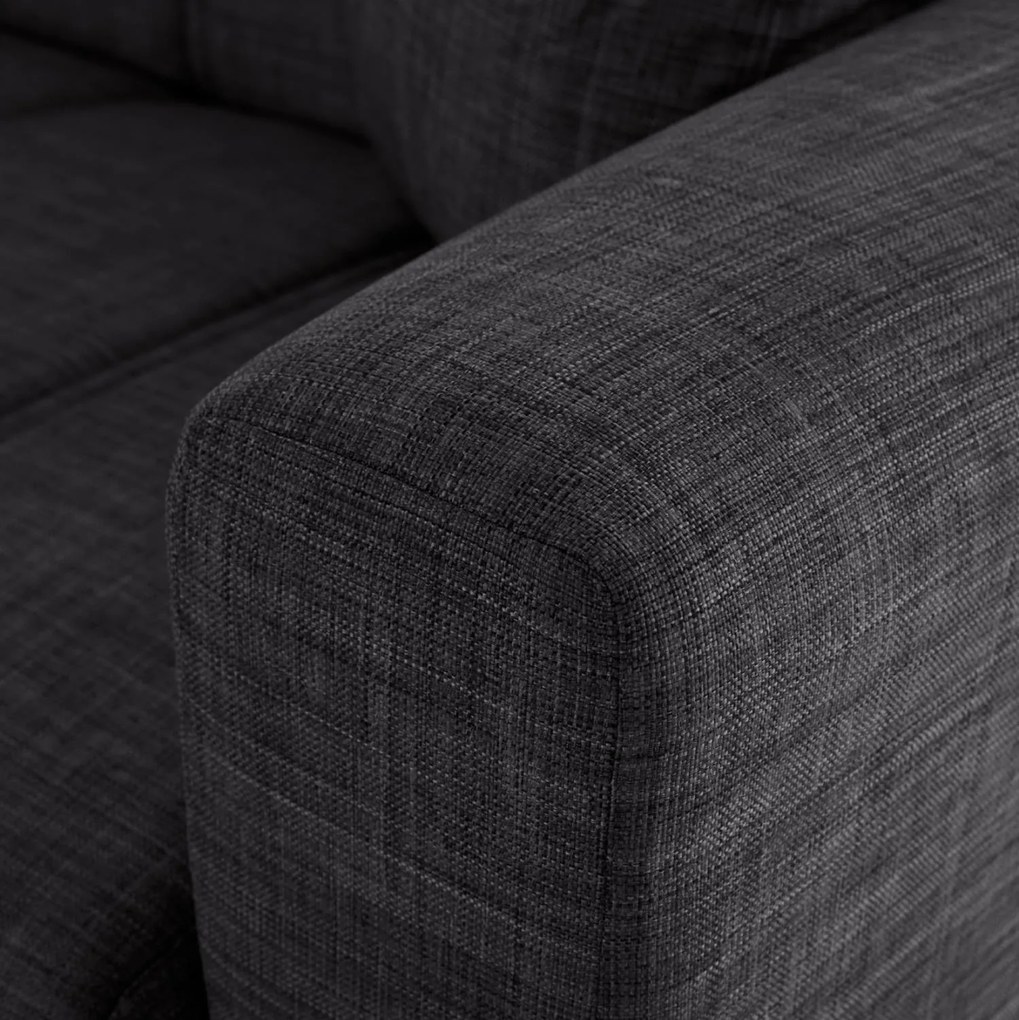 Καναπές - Κρεβάτι Polya 3θέσιος Γκρί 215x80x77Υ εκ. 215x80x77 εκ.