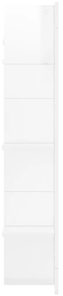 vidaXL Έπιπλο Τηλεόρασης Γυαλ. Λευκό 152x22x113 εκ. Επεξεργασμένο Ξύλο