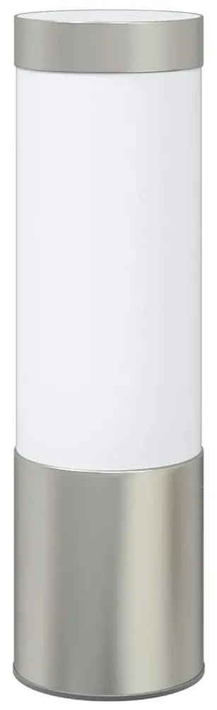 vidaXL Εξωτερικά Φωτιστικά Τοίχου 2 pcs Ασημί 12 x 7.5 x 27 εκ