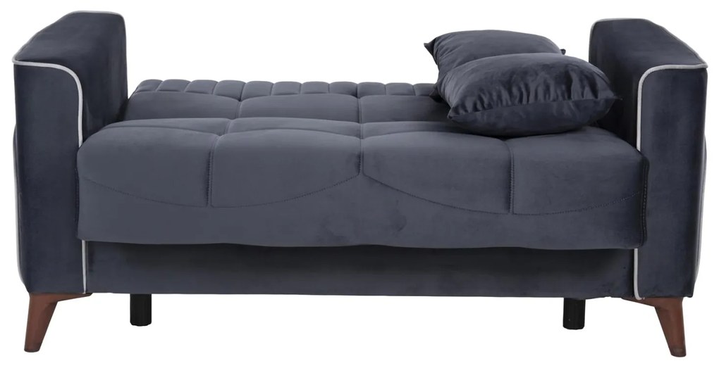 Καναπές - Κρεβάτι Portman 2θέσιος Γκρί - Μπλέ 158x86x90Υ εκ. 158x86x90 εκ.