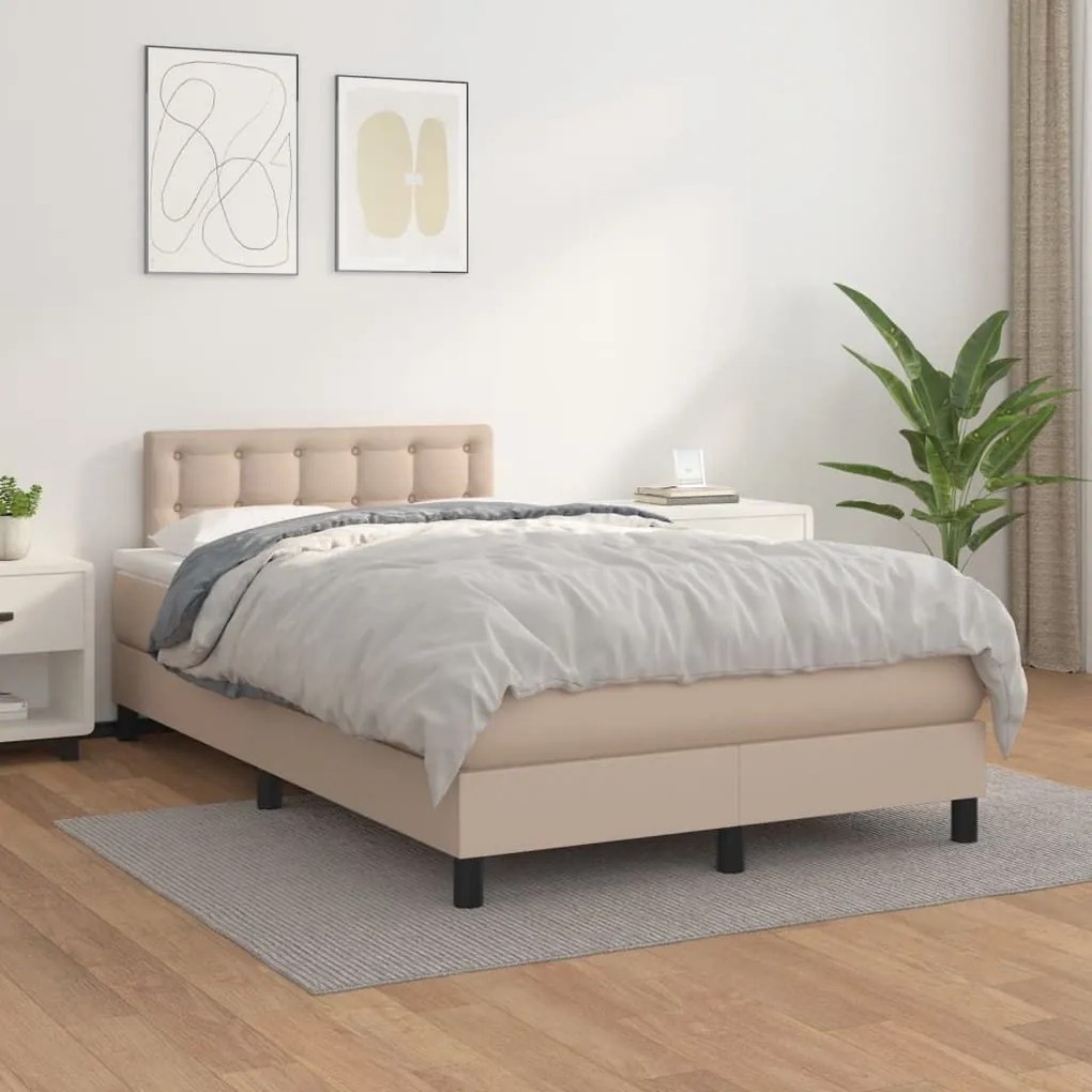 ΚΡΕΒΑΤΙ BOXSPRING ΜΕ ΣΤΡΩΜΑ ΚΑΠΟΥΤΣΙΝΟ 120X200ΕΚ.ΑΠΟ ΣΥΝΘ.ΔΕΡΜΑ 3141118