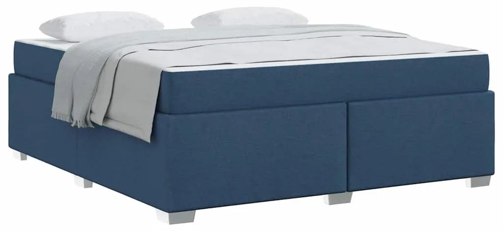 vidaXL Σκελετός Κρεβατιού Μπλε 180 x 200 cm ύφασμα