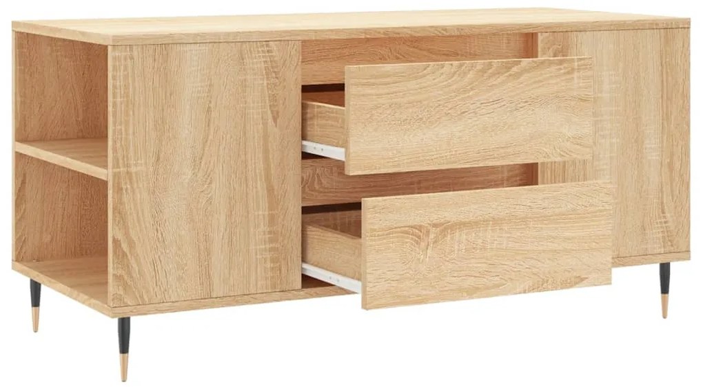 vidaXL Τραπεζάκι Σαλονιού Sonoma Δρυς 102x44,5x50 εκ. Επεξεργ. Ξύλο