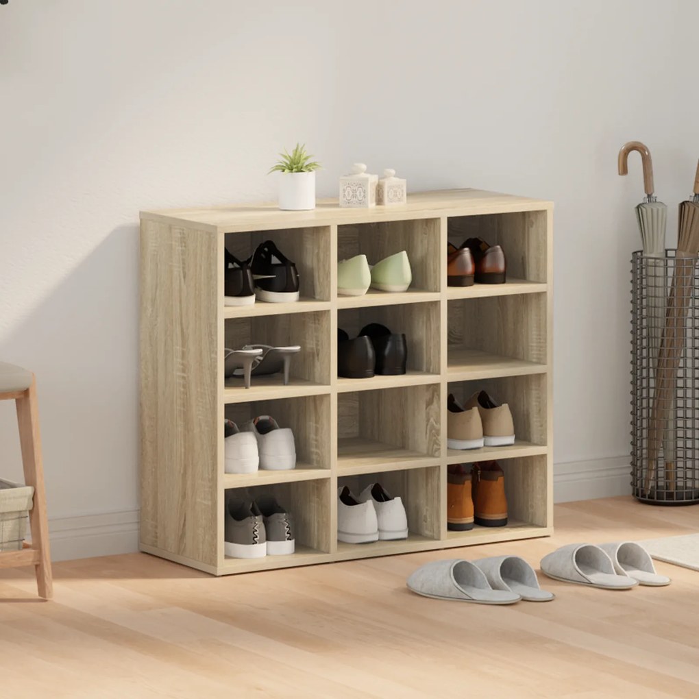 vidaXL Ντουλάπα Παπουτσιών Sonoma Δρυς 103x30x51 εκ Επεξεργασμένο ξύλο