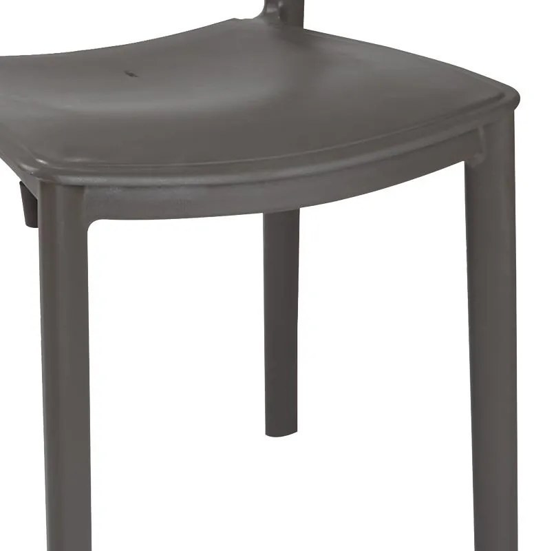 Τραπεζαρία Groovy-Ignite σετ 3τεμ PP ανθρακί 80x80x74,5εκ. 80x80x74.5 εκ.