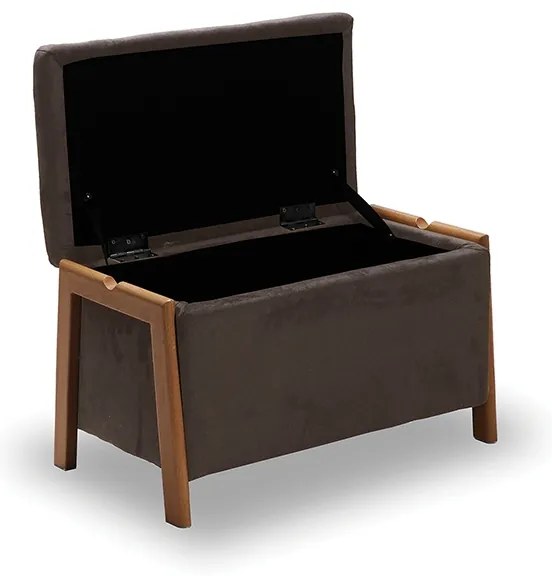 DALI ΣΚΑΜΠΟ VELVET BROWN ΜΕ ΑΠΟΘ. ΧΩΡΟ 75X42X44εκ. 75X42X44εκ.