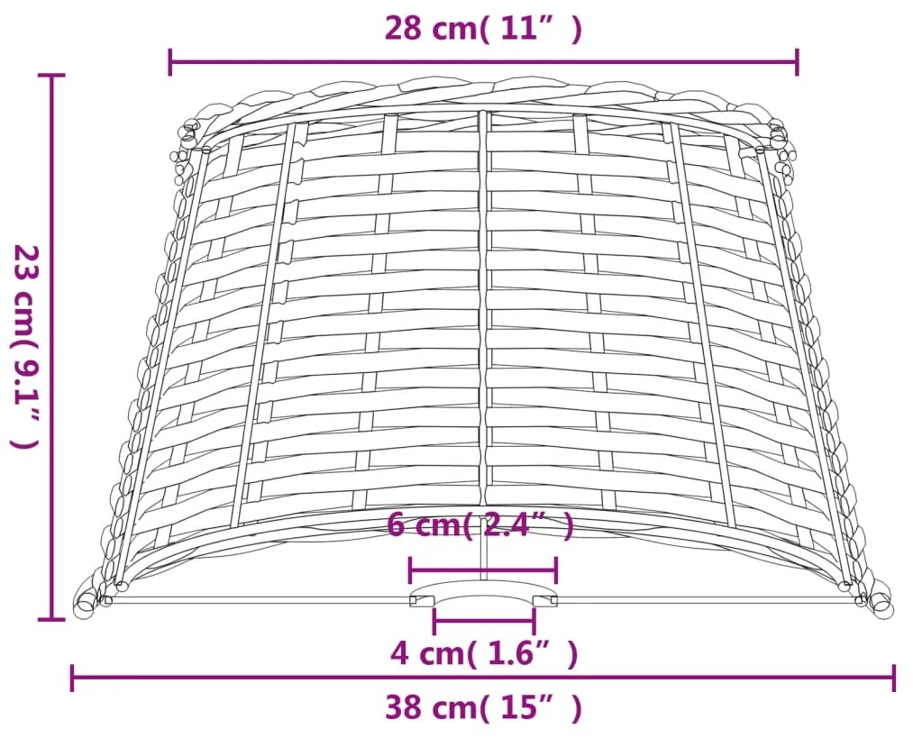 ΚΑΠΕΛΟ ΦΩΤΙΣΤΙΚΟΥ ΛΕΥΚΟ Ø38X23 ΕΚ. ΑΠΟ WICKER 364384