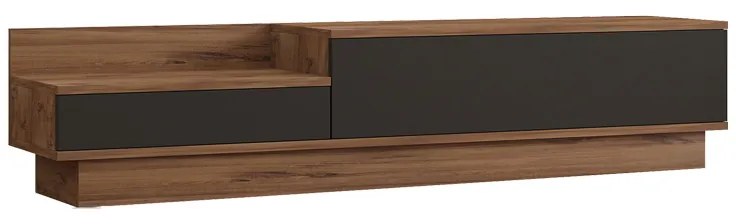 Έπιπλο τηλεόρασης Eclipse pakoworld σε sonoma-ανθρακί απόχρωση 160x35x35εκ 120-000532