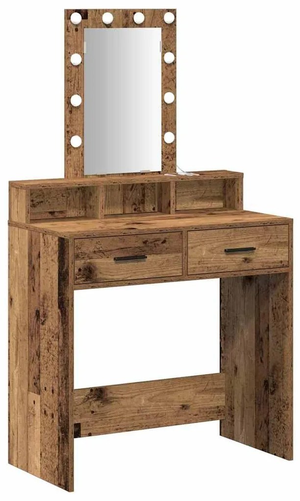 vidaXL Τραπέζι περιποίησης Καφέ 79 x 41 x 140 εκ. Επεξεργασμένο ξύλο