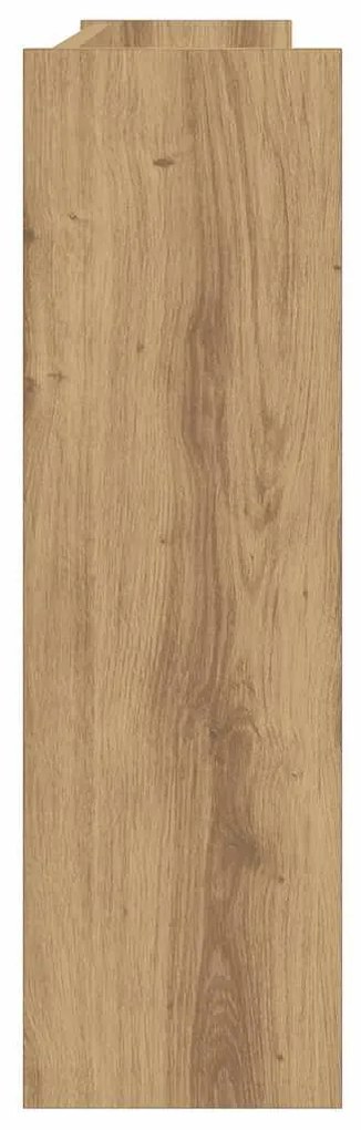 vidaXL Παπουτσοθήκη Τοίχου Αρτισιανή Δρυς 80x18x60 εκ. Επεξ. Ξύλο