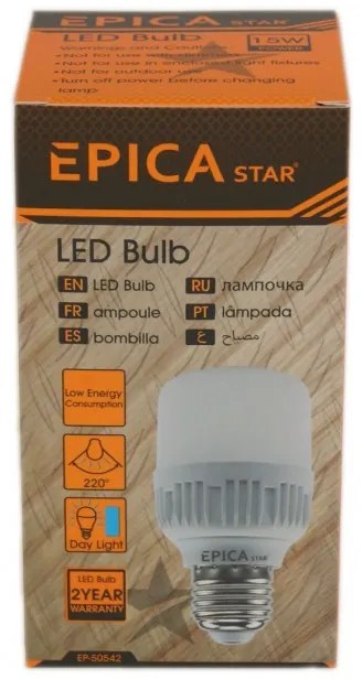 ΛΑΜΠΑ LED ΨΥΧΡΟ ΦΩΣ 10W 6500Κ Ε27 EP-50541