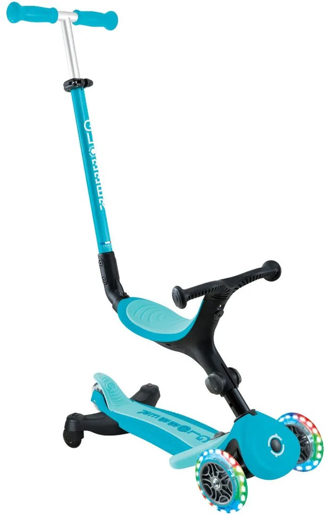 Globber Scooter Foldable Go.Up Active Lights 360 Aqua