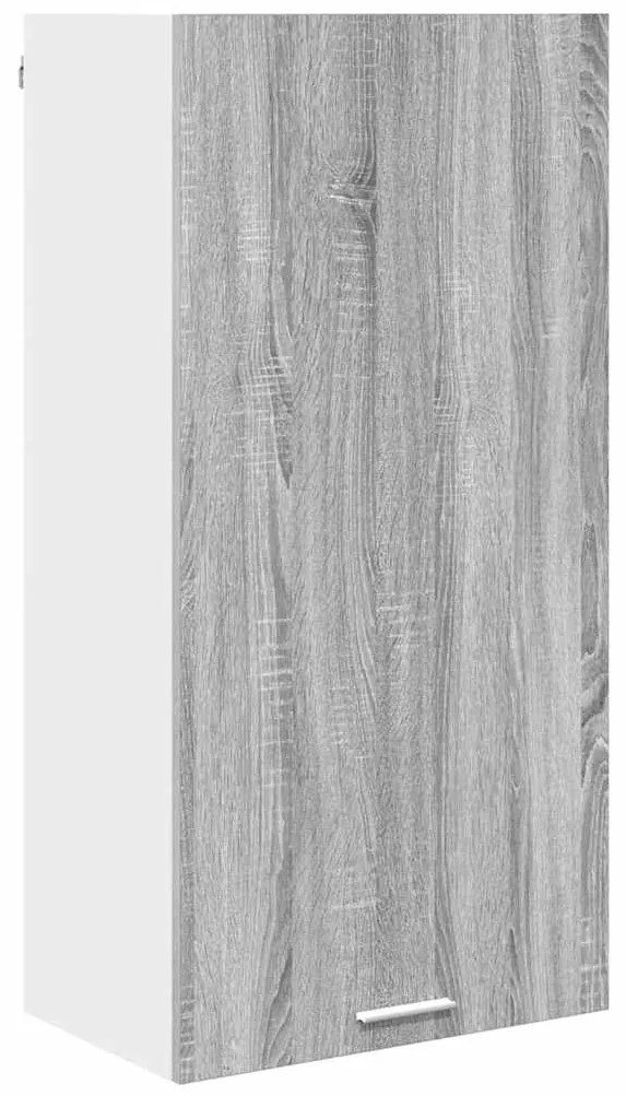 vidaXL Κρεμαστό ντουλάπι Γκρι Σομόνα και Λευκό 50 x 31 x 100 εκ.