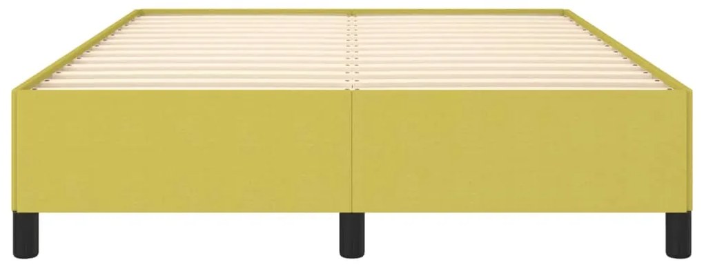 vidaXL Σκελετός Κρεβατιού Χωρίς Στρώμα Πράσινο 140x190 εκ. Υφασμάτινο