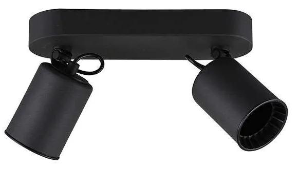 Φωτιστικό Οροφής-Σποτ Pago 24x15x7cm Black Mat-Black 803500232 Trio Lighting Μέταλλο,Πλαστικό