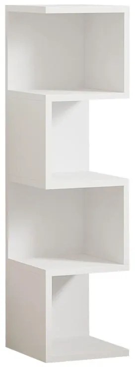 Ραφιέρα επιδαπέδια Pratel σε λευκή απόχρωση 25x27x95 εκ. 25x27x95 εκ.