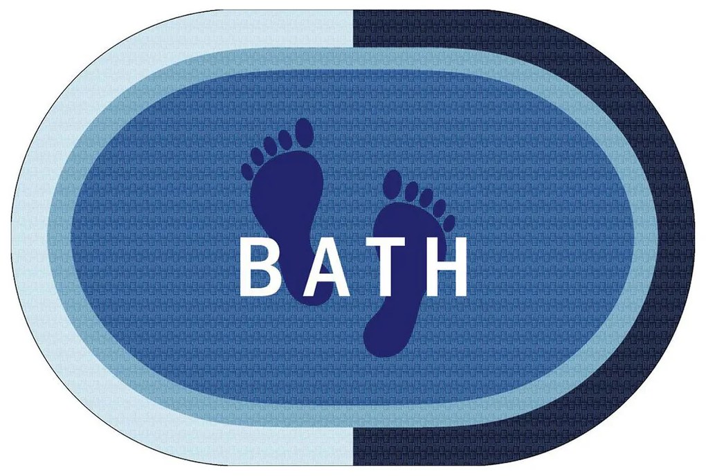 Υπεραπορροφητικό Πατάκι Μπάνιου (50x70) Dimcol Bath Sky Blue