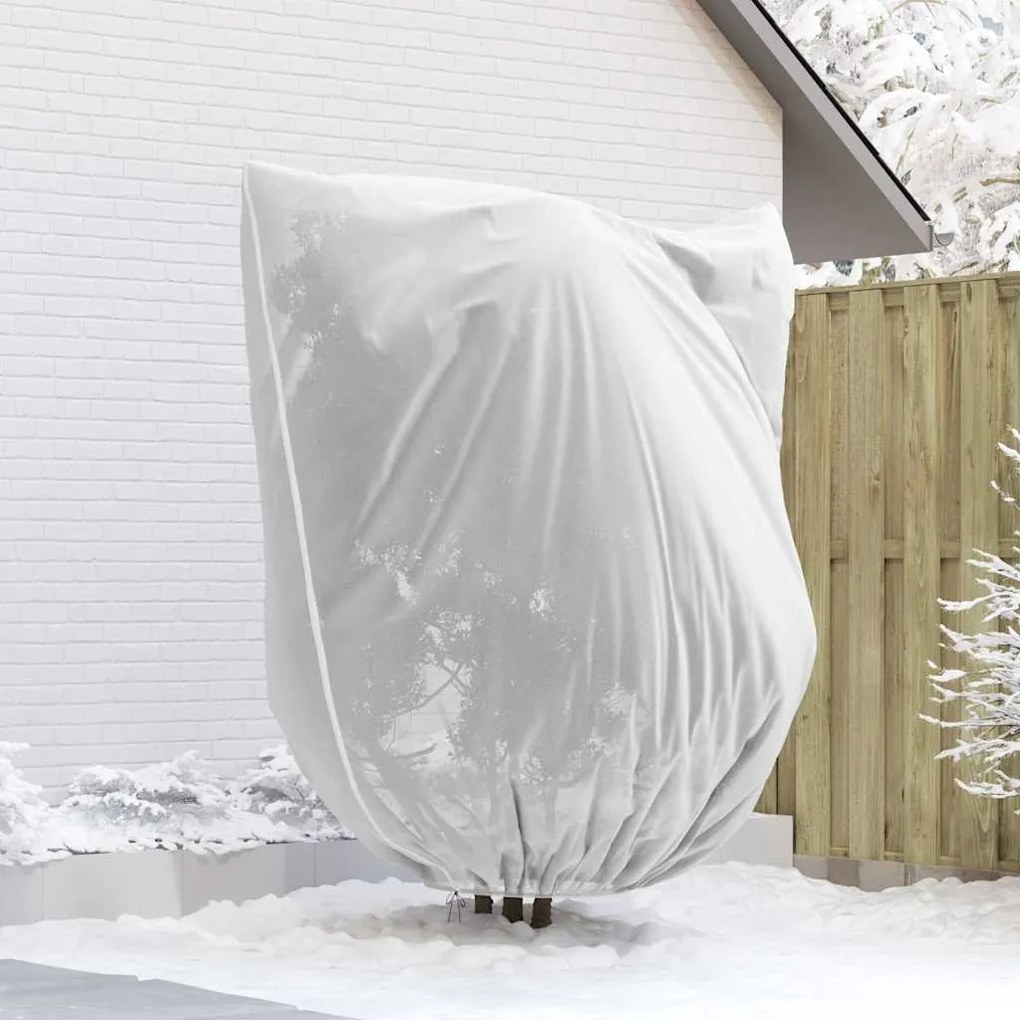 vidaXL Καλύμματα Φλις Προστασίας Φυτών από Παγετό 3 pcs Λευκό