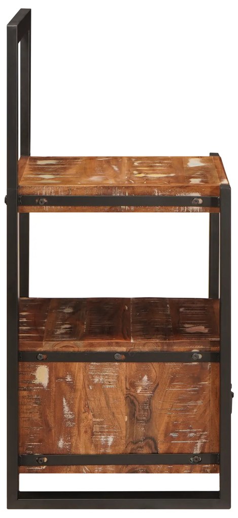 vidaXL Stand για ρούχα Πολύχρωμο 40x40x90 εκ Μασίφ Ανακυκλωμένο Ξύλο