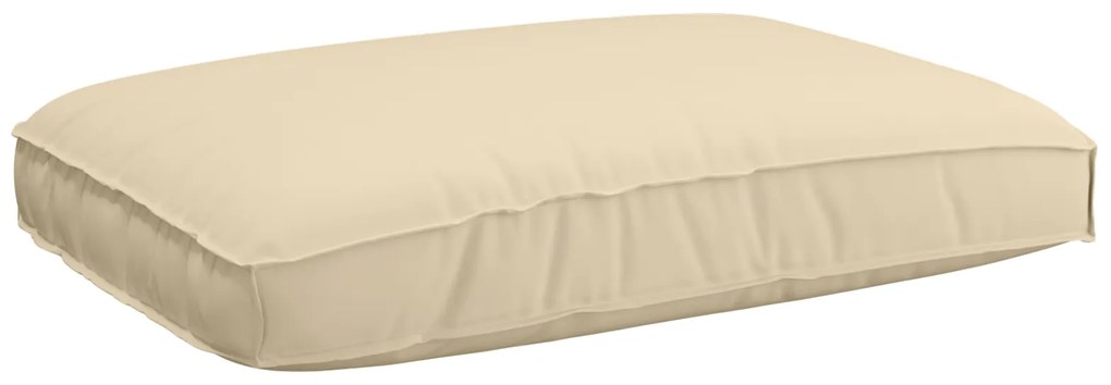 vidaXL Σετ Μαξιλαριών Πάγου 2 pcs Μπεζ 120 x 80 x 12 cm Ύφασμα Oxford