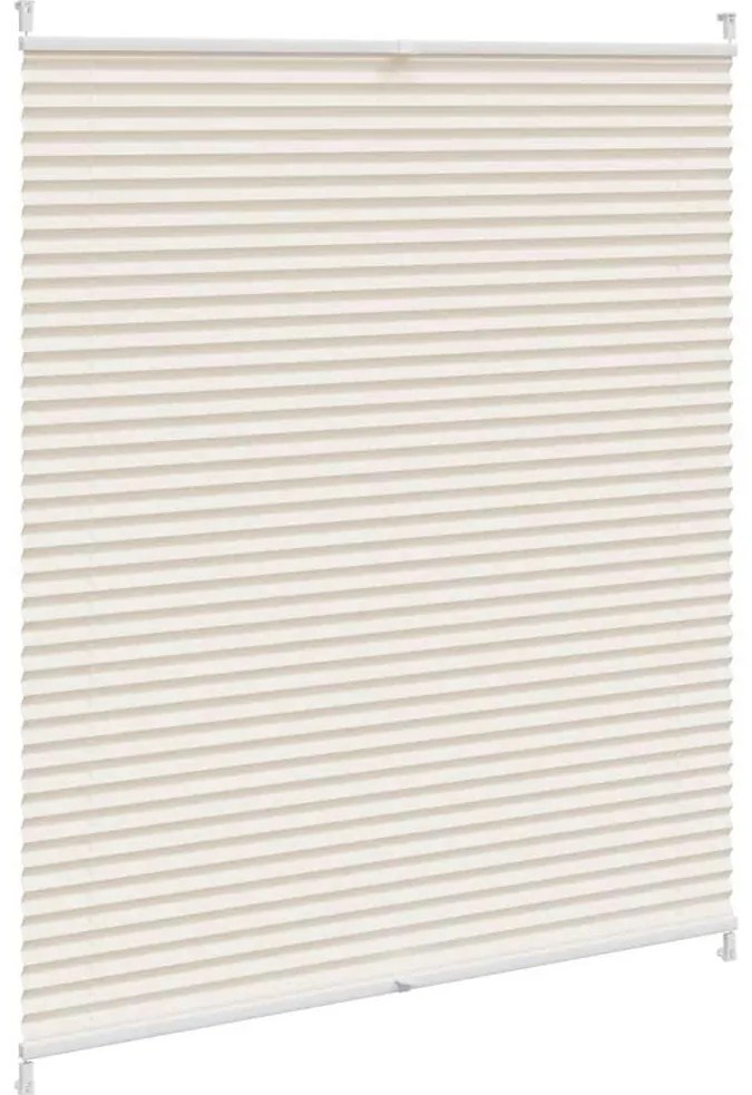 vidaXL Πλισέ ρόλερ σκίασης 110x100cm Κρεμ