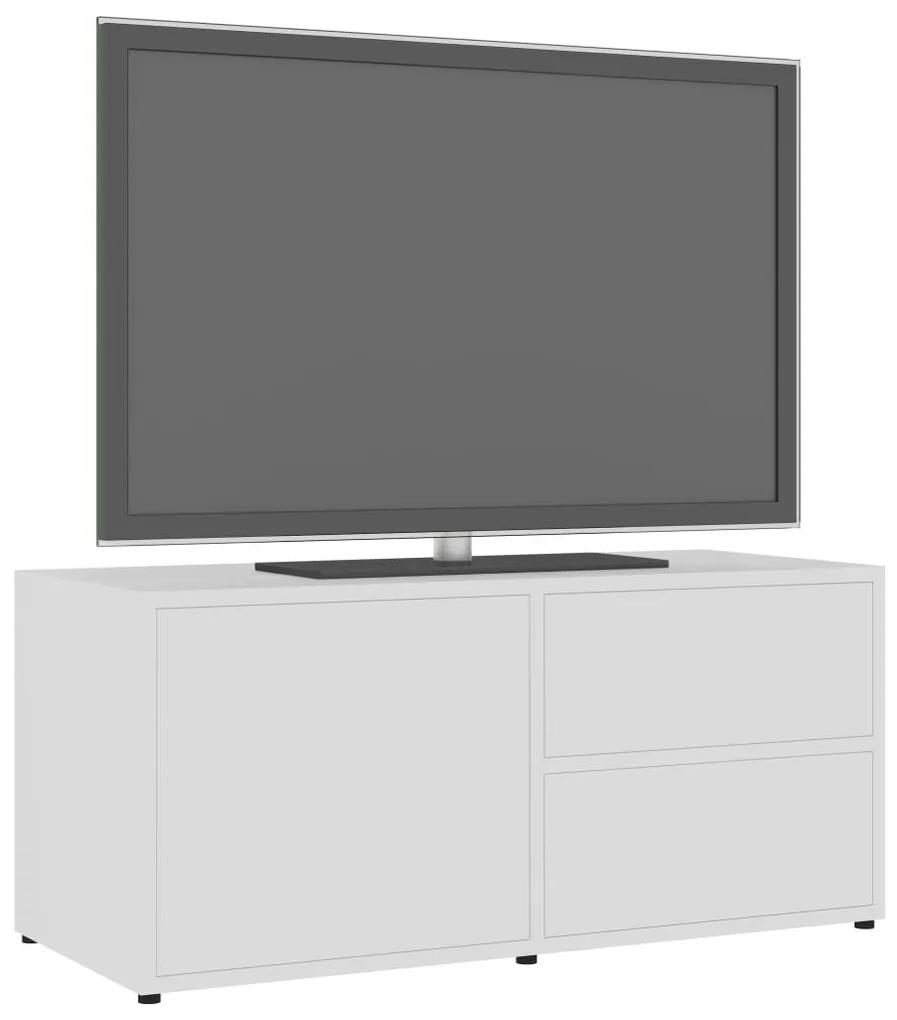 Έπιπλο Τηλεόρασης Λευκό 80 x 34 x 36 εκ. από Μοριοσανίδα - Λευκό