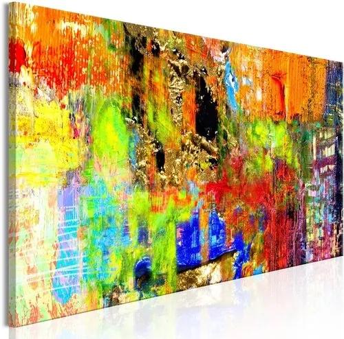 Πίνακας - Colourful Abstraction (1 Part) Narrow - 120x40