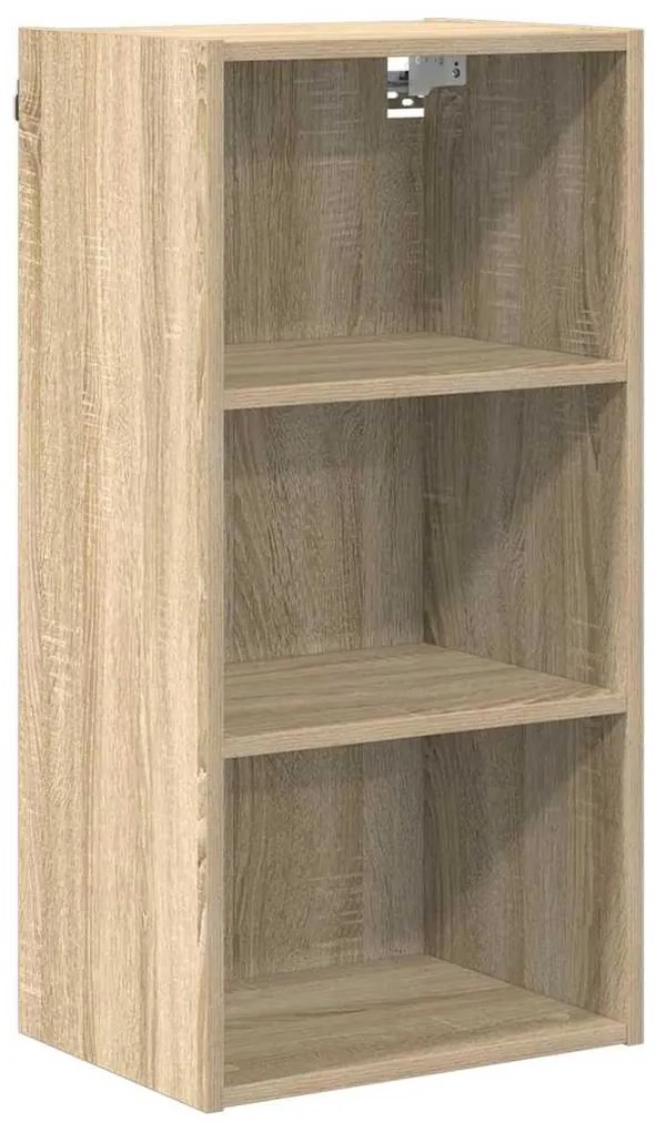 vidaXL Κρεμαστό ντουλάπι με αποθήκευση Δρύς Sonoma 40 x 29,5 x 80 εκ.