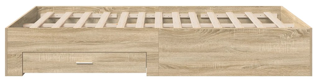 vidaXL Πλαίσιο Κρεβατιού Νοσομανία 140x200 εκ Κατασκευασμένο Ξύλο