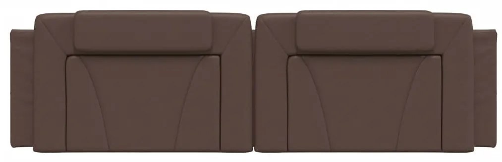 vidaXL Μαξιλάρι για Κεφαλάρι Viana Καφέ 180 εκ. από Συνθετικό Δέρμα