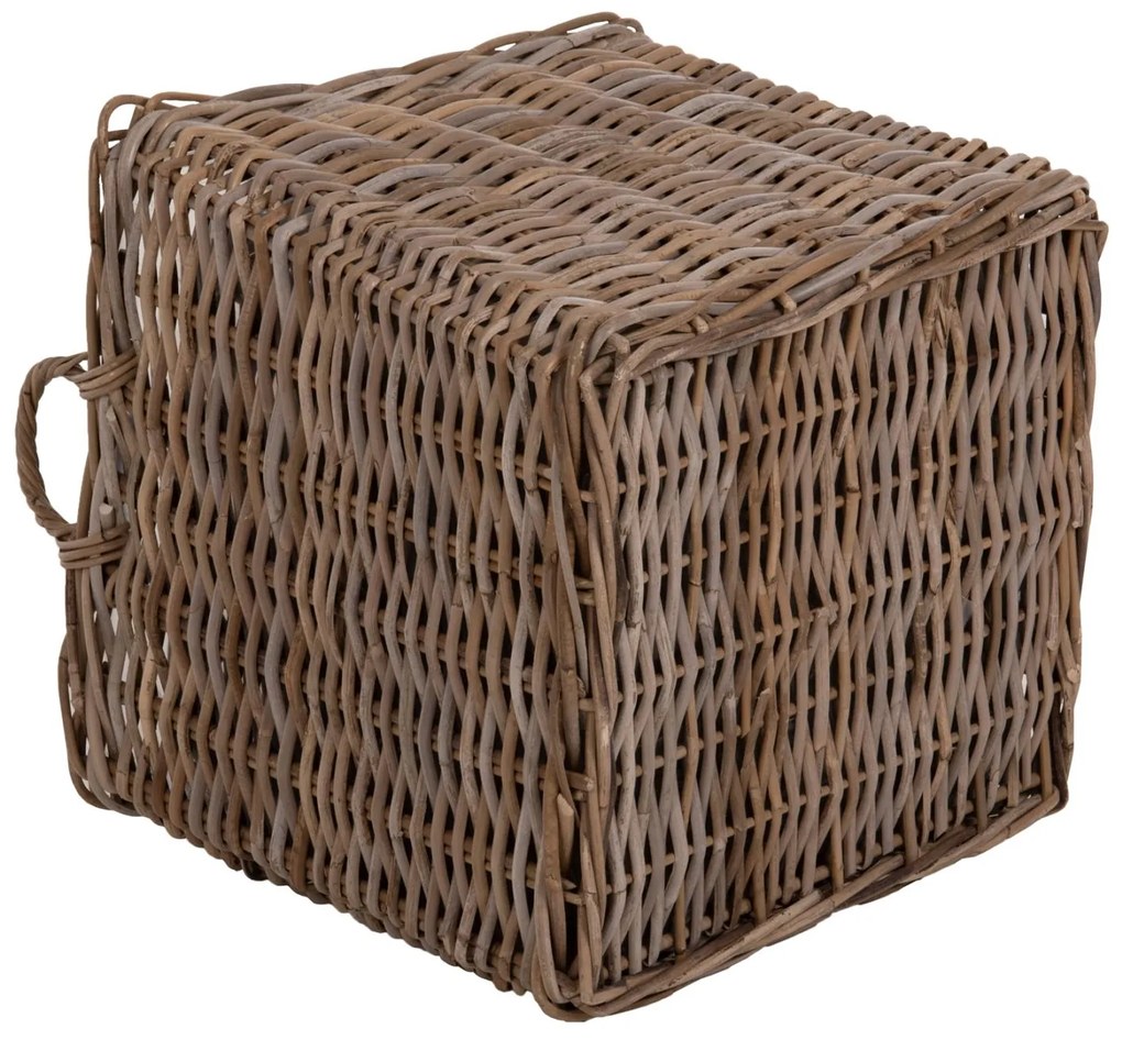 ΣΕΤ ΔΙΑΚΟΣΜΗΤΙΚΑ ΚΑΛΑΘΙΑ KATER  4ΤΜΧ ΑΠΟ KUBU RATTAN ΣΕ ΓΚΡΙ 52x52x50-57Υεκ.