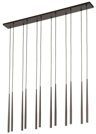 Κρεμαστό Φωτιστικό Οροφής 12xG9 Piano TK Lighting-10111-Καφέ 10111