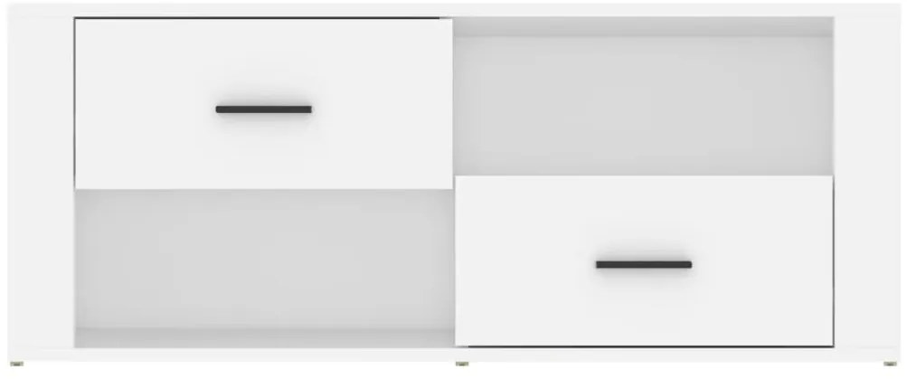 vidaXL Έπιπλο Τηλεόρασης Λευκό 100 x 35 x 40 εκ. Επεξ. Ξύλο