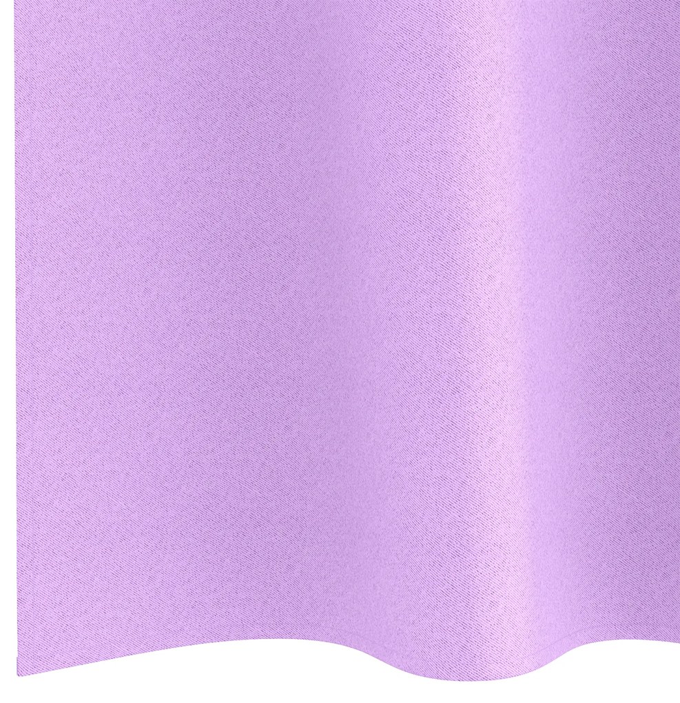 vidaXL Κουρτίνες με κουρτίνες 2 pcs Μοβ 140 x 140 cm Πολυεστέρας