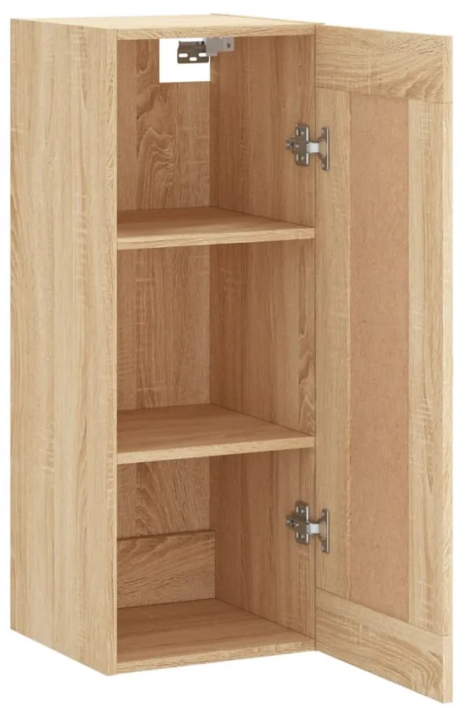 vidaXL Ντουλάπι Τοίχου Sonoma Δρυς 34,5 x 34 x 90 εκ. Επεξεργ. Ξύλο